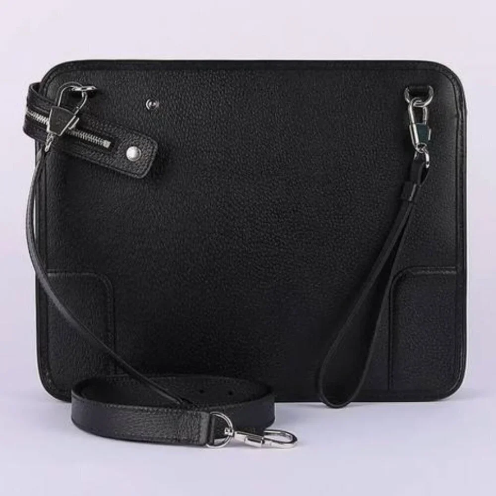 Gucci 735111 Black Saffiano Leather Shoulder Bag Messenger, Unisex, Luxury - Picture 7 of 16